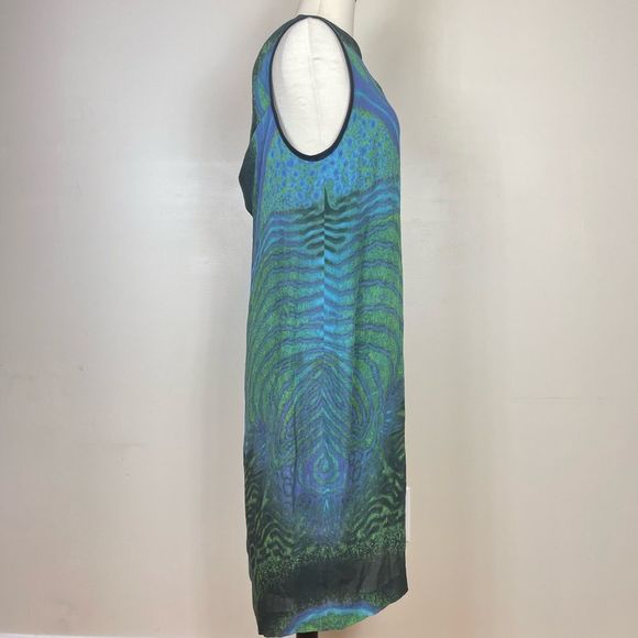 Proenza Schuler Abstract Oasis Silk Midi Dress - Picture 2 of 5